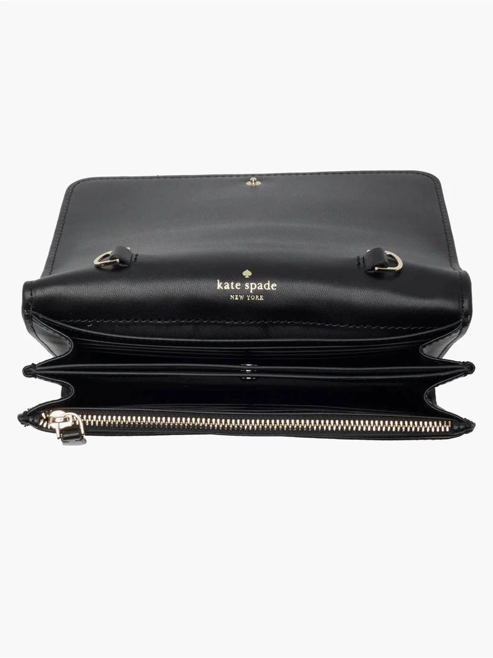 Kate Spade Black Leather Kerri Crossbody Bag